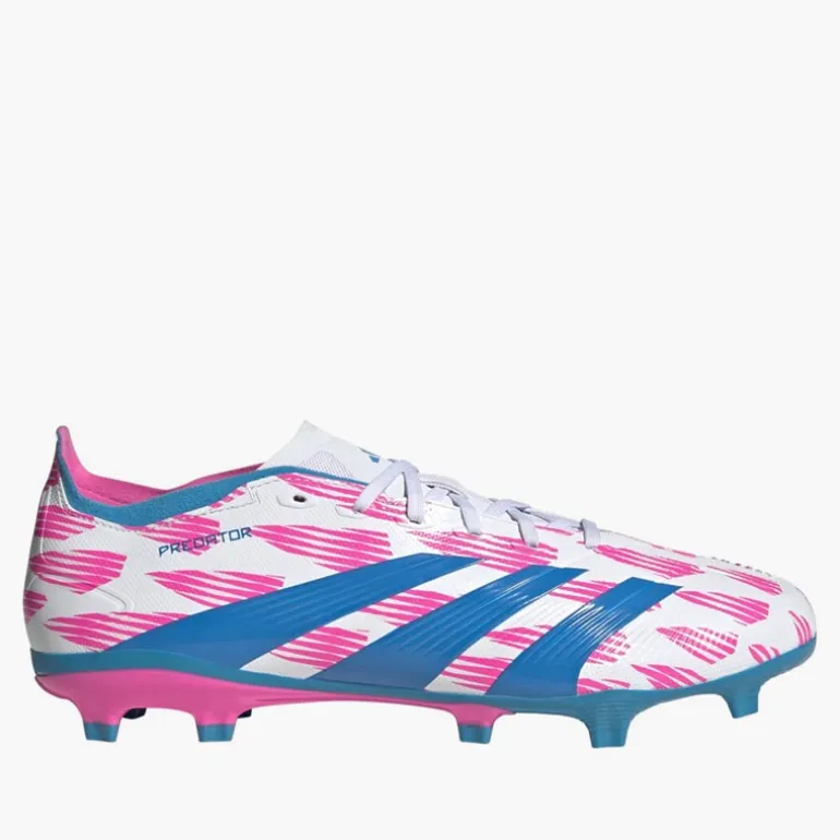 adidas Herren Predator League Wiederkehr Pack FG Fester Boden Fußballschuhe Cloud White/Solar Blue/Solar Pink