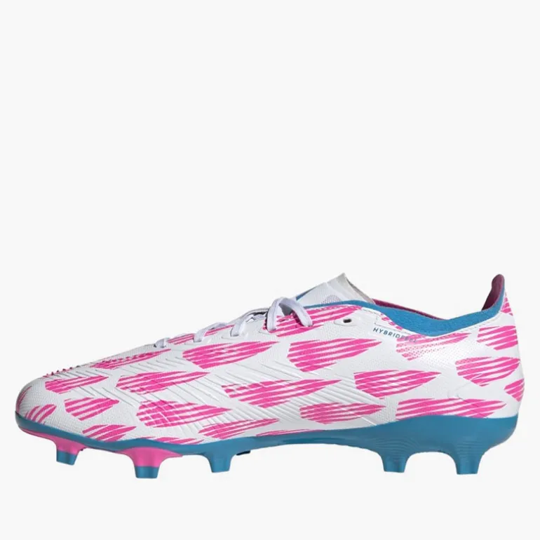 adidas Herren Predator League Wiederkehr Pack FG Fester Boden Fußballschuhe Cloud White/Solar Blue/Solar Pink