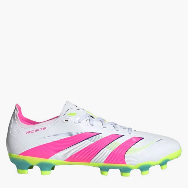 adidas Herren Predator League Celestial Victory Pack MG Multi Ground Fußballschuhe Cloud White/Lucid Pink/Lucid Lemon