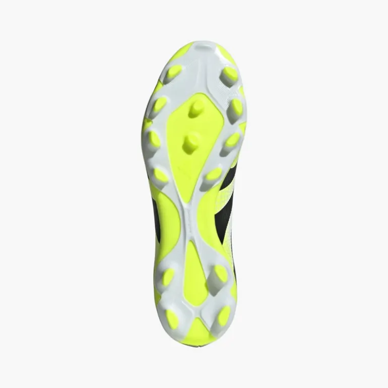 adidas Herren Predator League MG Multi Ground Fussball Schuhe Cloud White/Core Black/Lucid Lemon