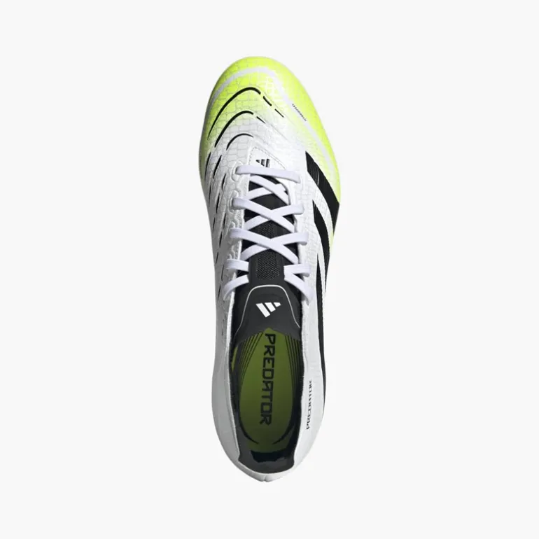 adidas Herren Predator League MG Multi Ground Fussball Schuhe Cloud White/Core Black/Lucid Lemon