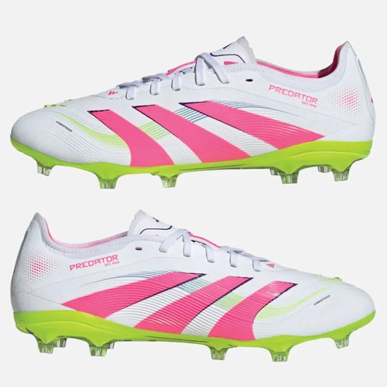 adidas Herren Predator Pro Celestrial Victory Pack FG Kunstrasen Fußballschuhe Cloud White/Lucid Pink/Lucid Lemon