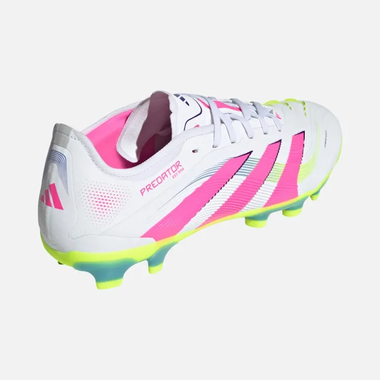 adidas Herren Predator Pro MG Multi Ground Fußballschuhe Cloud White/Lucid Pink/Lucid Lemon