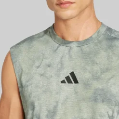 adidas Herren Primelift Grafik Tanktop Wonder Silver/Schwarz
