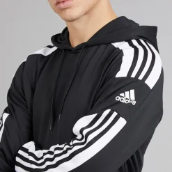 adidas Herren Squadra 21 Pullover Trainings Hoodie Schwarz/Weiß