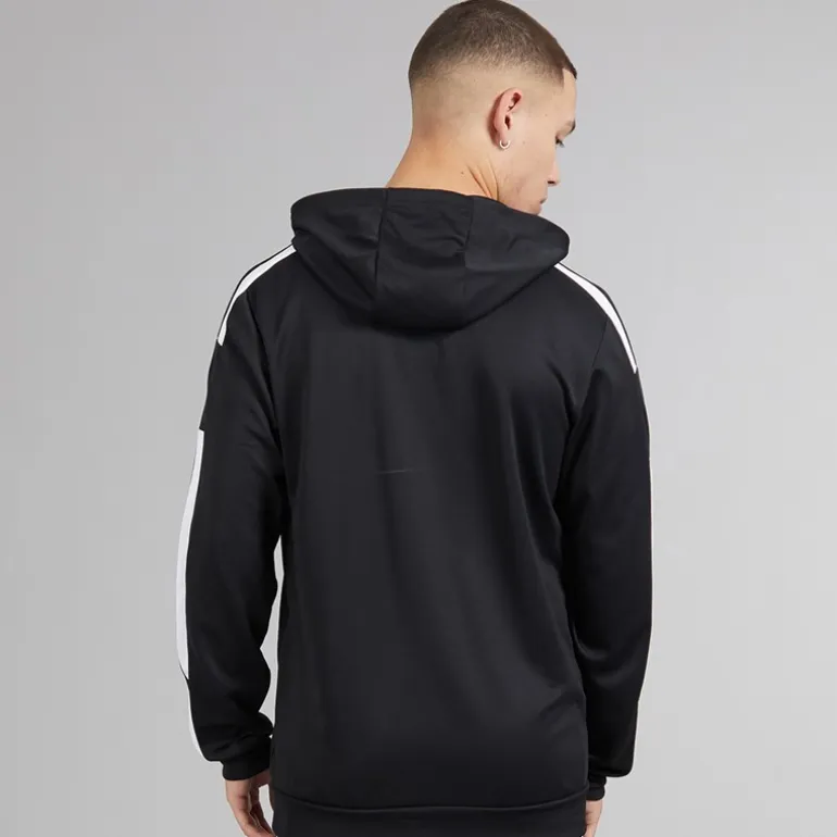 adidas Herren Squadra 21 Pullover Trainings Hoodie Schwarz/Weiß