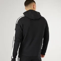 adidas Herren Squadra 21 Pullover Sweat Hoodie Schwarz/Weiß