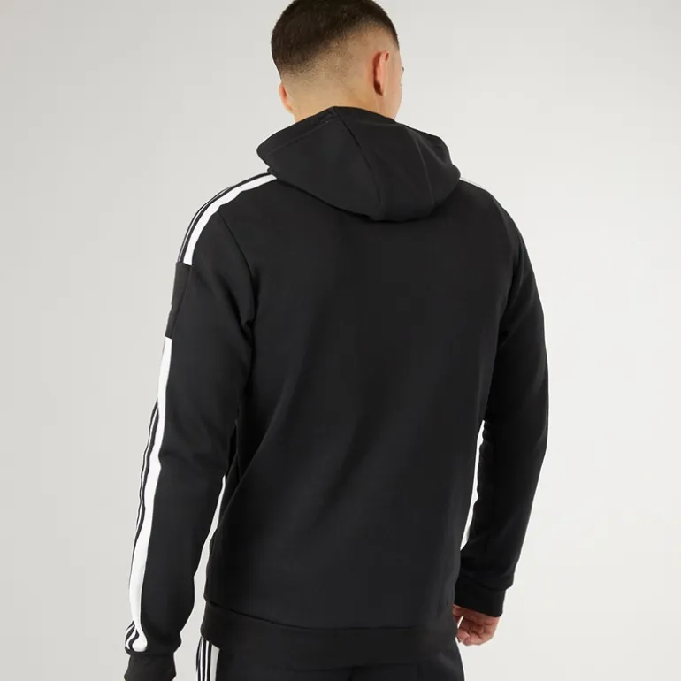 adidas Herren Squadra 21 Pullover Sweat Hoodie Schwarz/Weiß