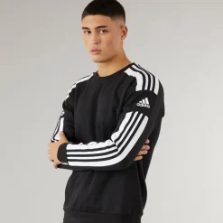 adidas Herren Squadra 21 Sweatshirt Schwarz/Weiß