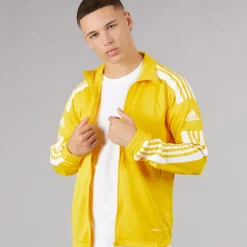 adidas Herren Squadra 21 Training Trainingsjacke Team Yellow/Weiß