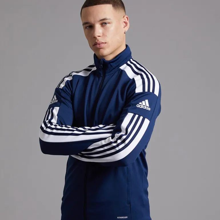 adidas Herren Squadra 21 Trainingsjacke Navy/Weiß