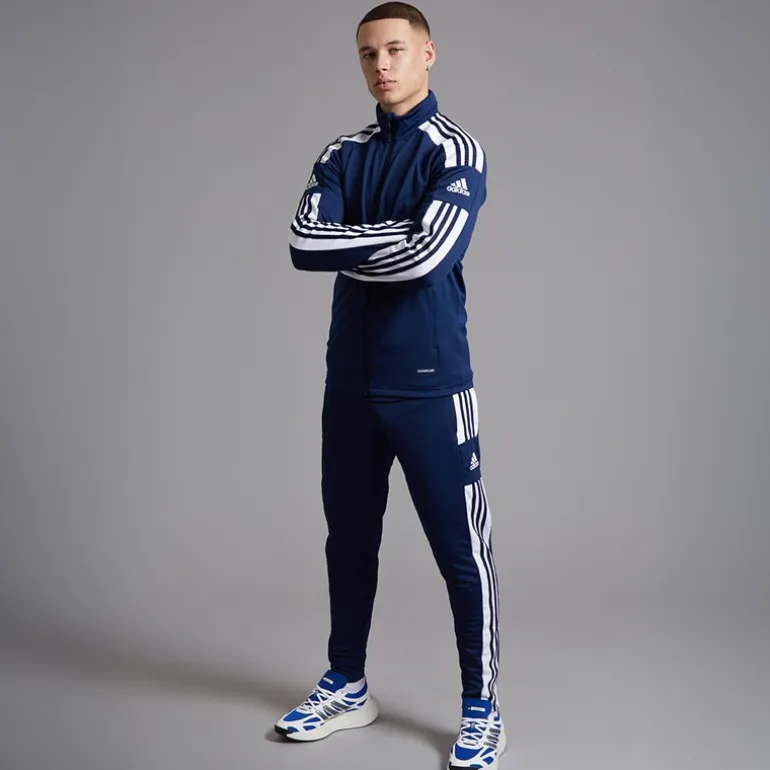 adidas Herren Squadra 21 Trainingsjacke Navy/Weiß