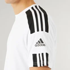 adidas Herren Squadra 21 T-Shirt Weiß/Schwarz