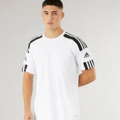adidas Herren Squadra 21 T-Shirt Weiß/Schwarz