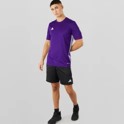 adidas Herren Tabela 23 T Shirt College Purple/Weiß