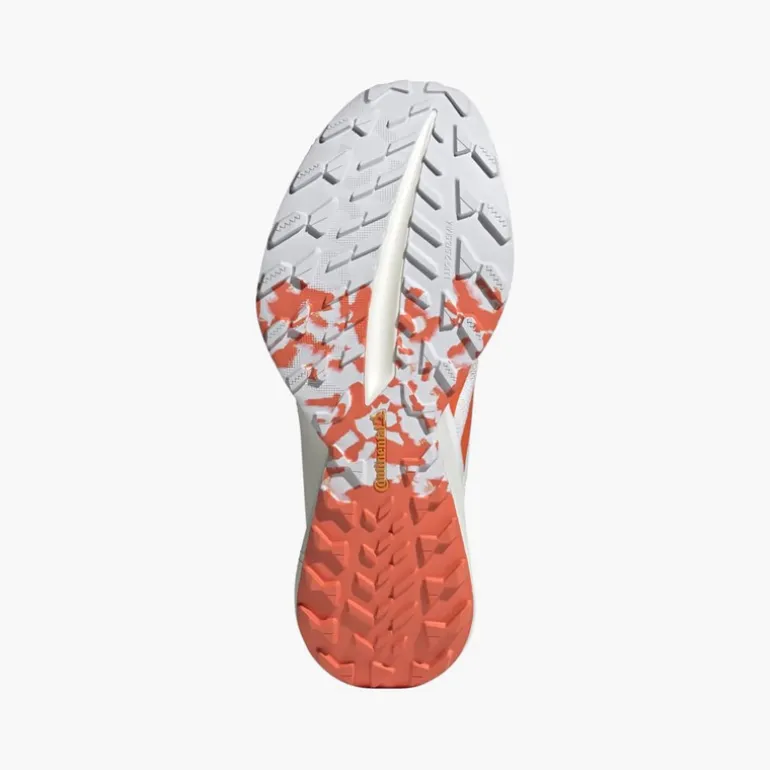 adidas Herren Terrex Agravic Speed Ultra Trail Laufschuhe Cloud White/Impact Orange/Dash Grey