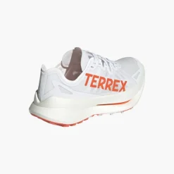 adidas Herren Terrex Agravic Speed Ultra Trail Laufschuhe Cloud White/Impact Orange/Dash Grey