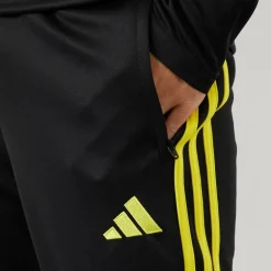 adidas Herren Tiro 23 Club Trainingshose Schwarz/Bright Yellow