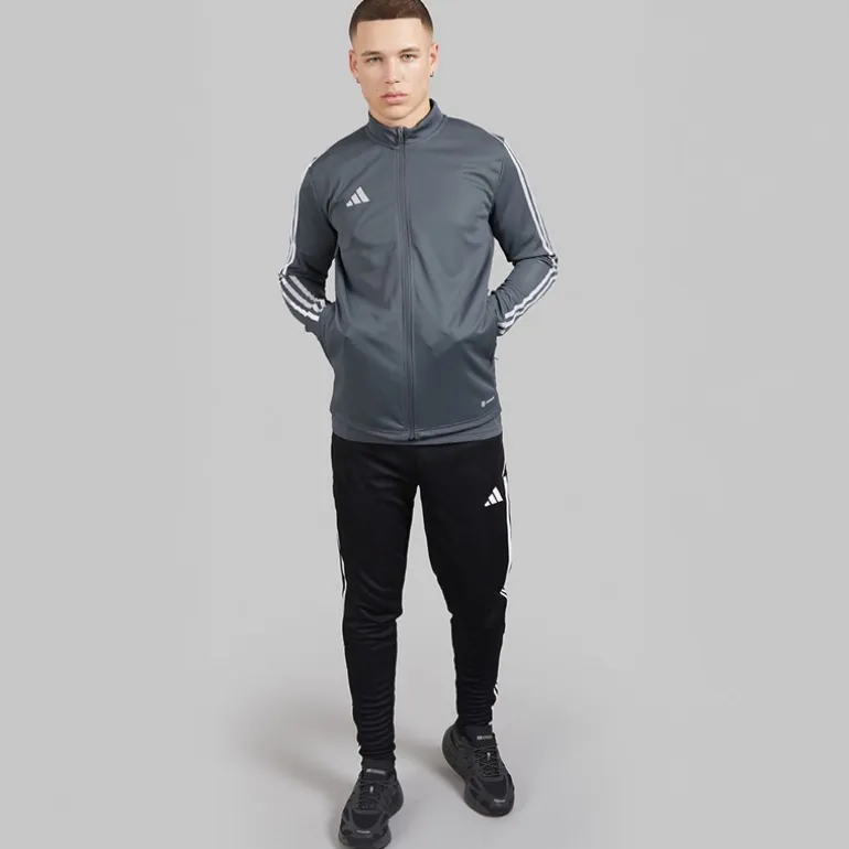 adidas Herren Tiro 23 Track Performance Sporttops Grau