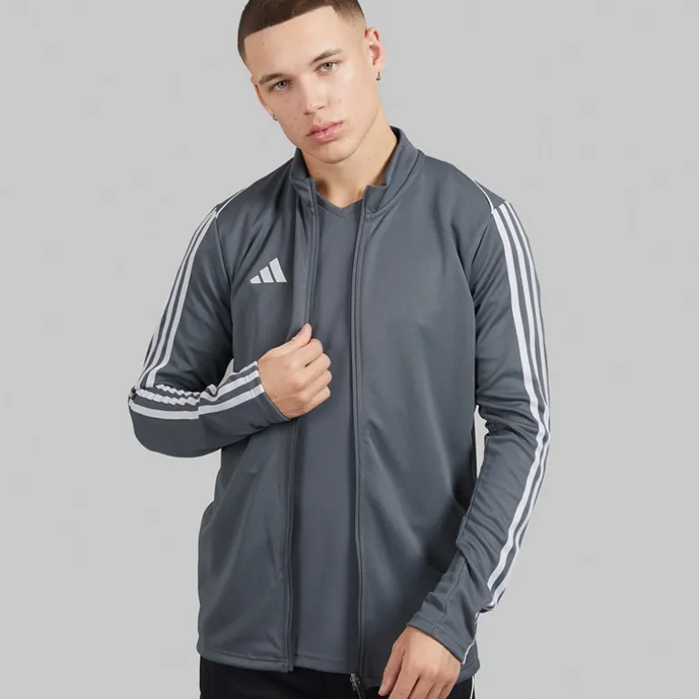 adidas Herren Tiro 23 Track Performance Sporttops Grau