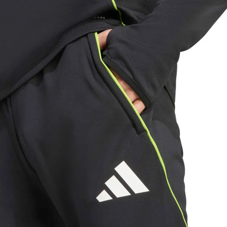 adidas Herren Tiro 25 Wettkampf Sporthosen Schwarz/Purple Rush