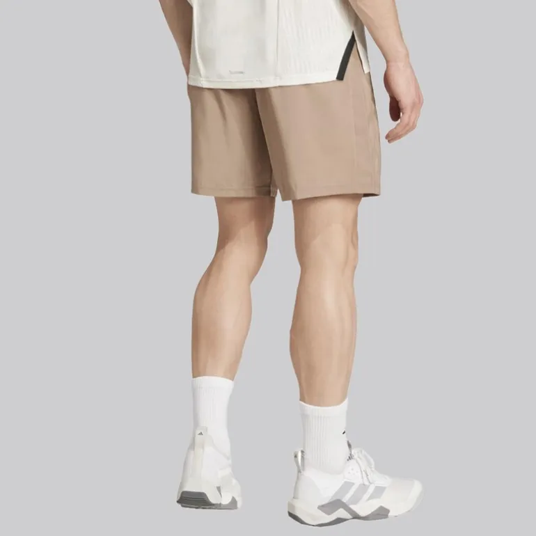 adidas Herren Train Essentials Gewebte Trainingsshorts Chalky Brown/Schwarz