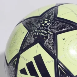 adidas Herren UEFA Champions League Real Madrid Mini Fußball Almost Lime/Silver Metallic/Noble Ink
