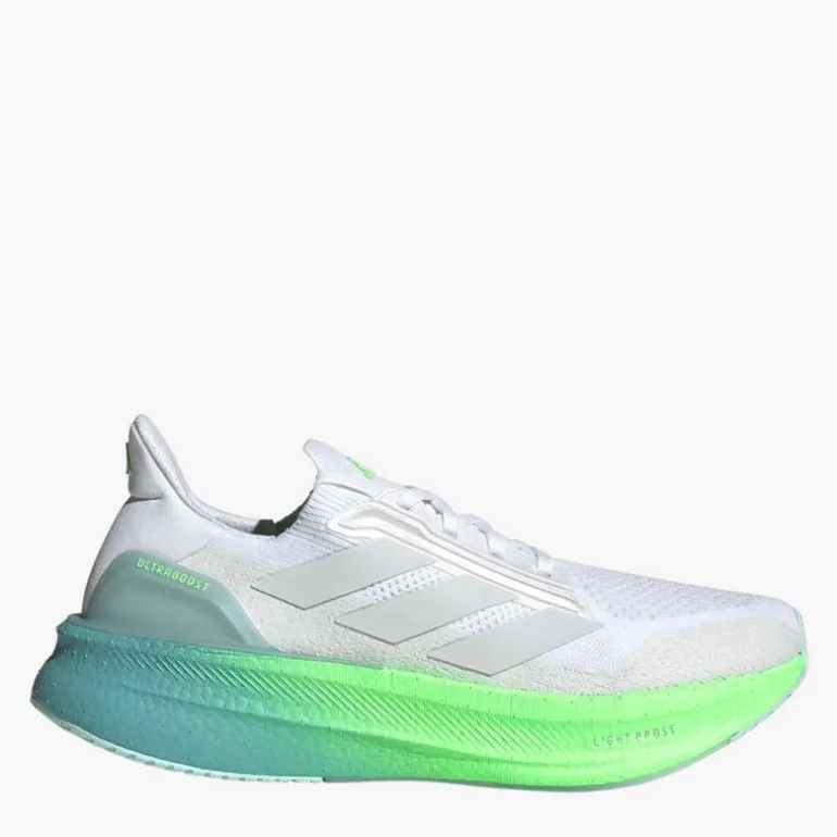 adidas Herren Ultraboost 5X Neutrale Laufschuhe Cloud White/Dash Grey/Lime Burst