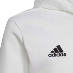 adidas Junge Entrada 22 Pullover Kapuzenpullover Weiß/Schwarz