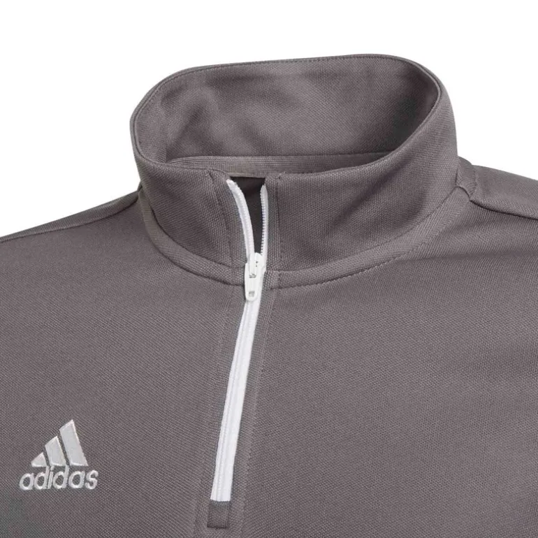 adidas Junge Junior Entrada 22 1/4 Zip Trainings Oberteil Team Grey Four