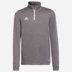 adidas Junge Junior Entrada 22 1/4 Zip Trainings Oberteil Team Grey Four