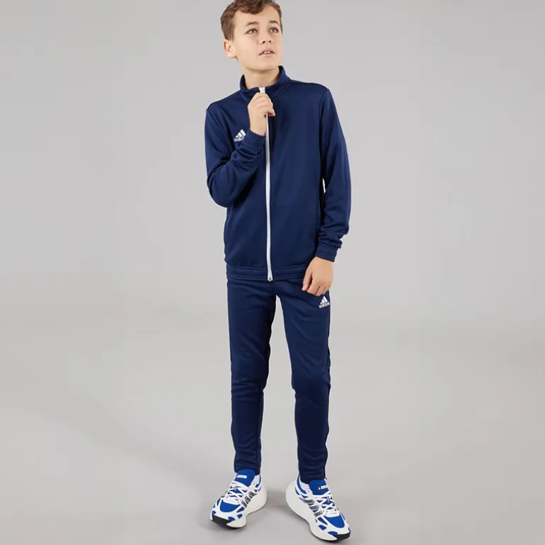adidas Junior Entrada 22 Poly Trainingsjacke Team Navy Blue