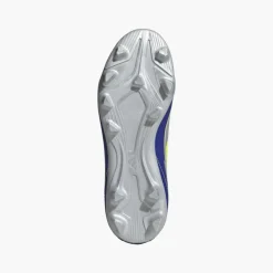 adidas Junior F50 Club Messi La Vida Rapida Pack FG/MG feste/mehrere Boden Fußballschuhe Silver Metallic/Solar Yellow/Lucid Blue