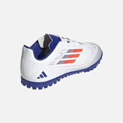 adidas Junior F50 Club TF Astro Fußballschuhe Cloud White/Solar Red/Lucid Blue