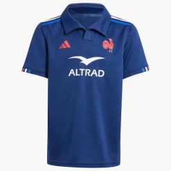 adidas Junior FFR Frankreich Rugby 24/25 Heim Trikot Dark Blue