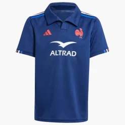 adidas Junior FFR Frankreich Rugby 24/25 Heim Trikot Dark Blue