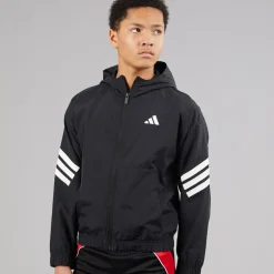 adidas Junior Junge Future Icons 3 Streifen Gewebte Trainingsjacke Schwarz/Weiß