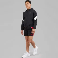 adidas Junior Junge Future Icons 3 Streifen Gewebte Trainingsjacke Schwarz/Weiß