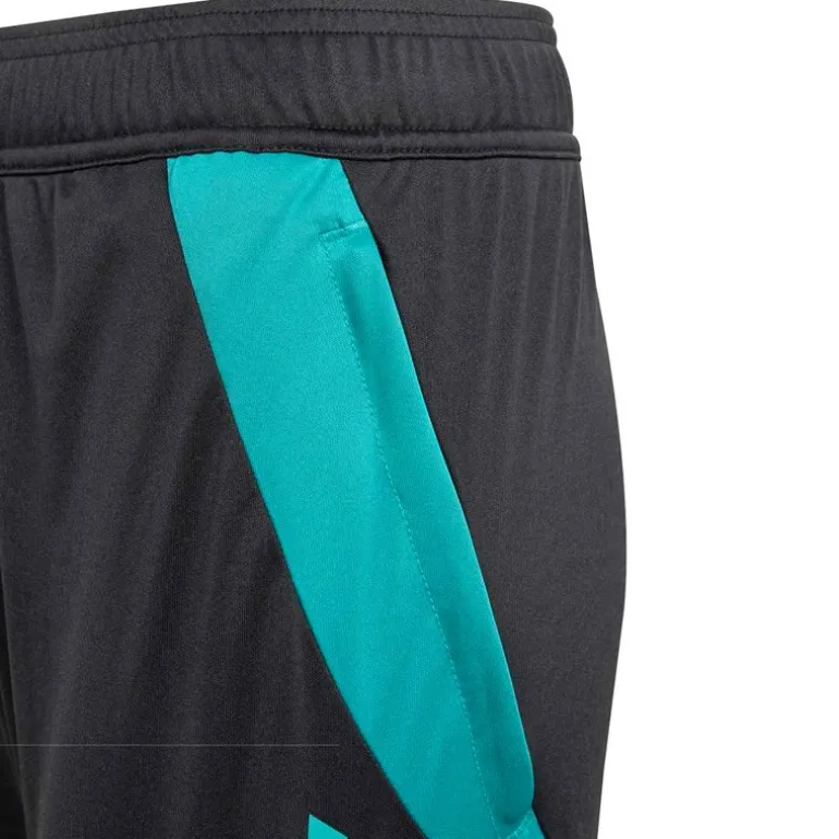 adidas Junior NZR Neuseeland All Blacks Fitness Shorts All Black/Pure Teal