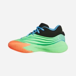 adidas Kinder Dame X Basketballschuhe Lime Burgundy/Signal Coral/Blue Burst
