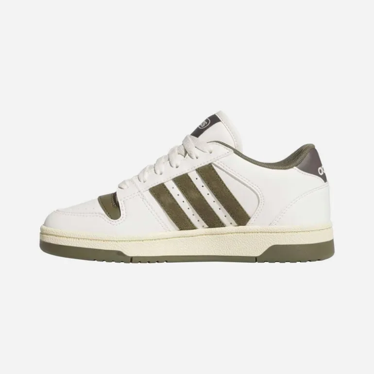 adidas Kinder Pause Start Turnschuhe Chalk White/Olive Strata/Charcoal