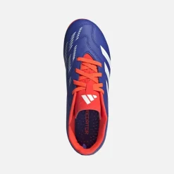 adidas Kinder Predator Club Fortschritt Pack FXG Fester Boden/Multi Boden Fußballschuhe Lucid Blue/Core White/Solar Red