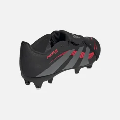 adidas Kinder Predator League Zunge SG Weicher Boden Fußballschuhe Core Black/Grey Four/Lucid Red