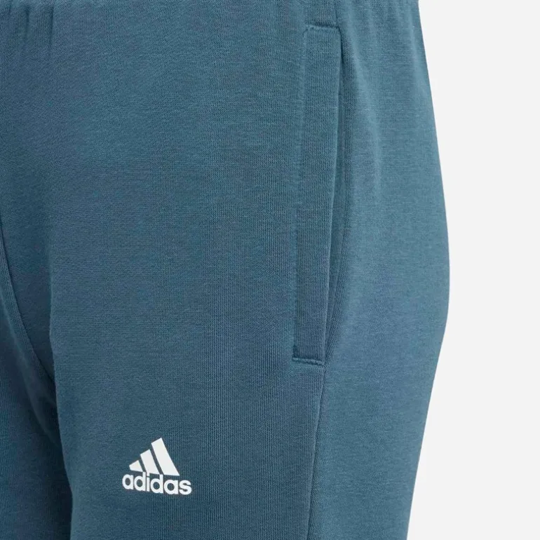 adidas Mädchen Basics Liniere Logo Baumwolle Hose Arctic Night/Weiß