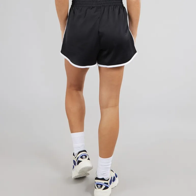 adidas Originals Damen Adicolor 3 Streifen Sprinter Shorts Schwarz