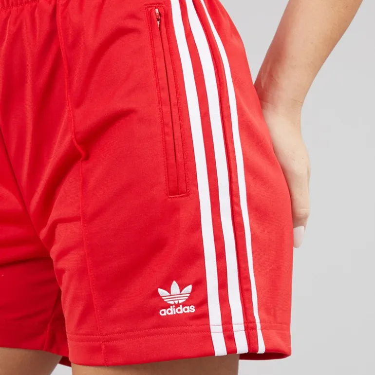 adidas Originals Damen Adicolor Firebird Shorts Better Scarlet/Weiß