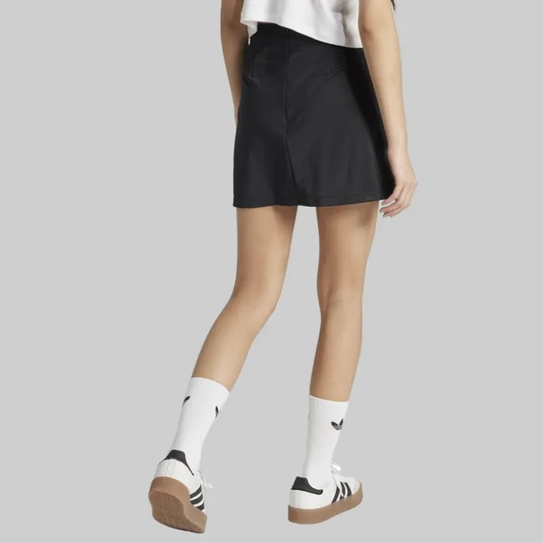 adidas Originals Damen Adicolor 3 Streifen Minirock Schwarz/Weiß