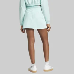 adidas Originals Damen Adicolor 3 Streifen Minirock Semi Flash Aqua