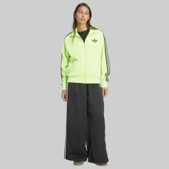 adidas Originals Damen Adicolor Classic Firebird Locker geschnittene Trainingsjacke Signal Green/Schwarz