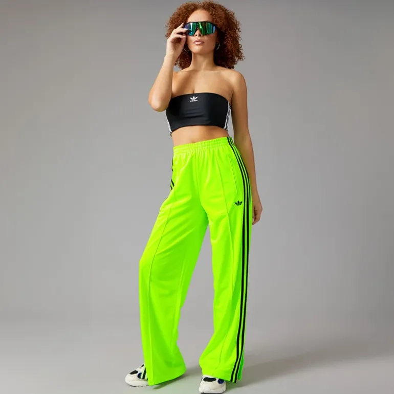 adidas Originals Damen Adicolor Classics Firebird Locker sitzende Trainingshose Signal Green/Schwarz